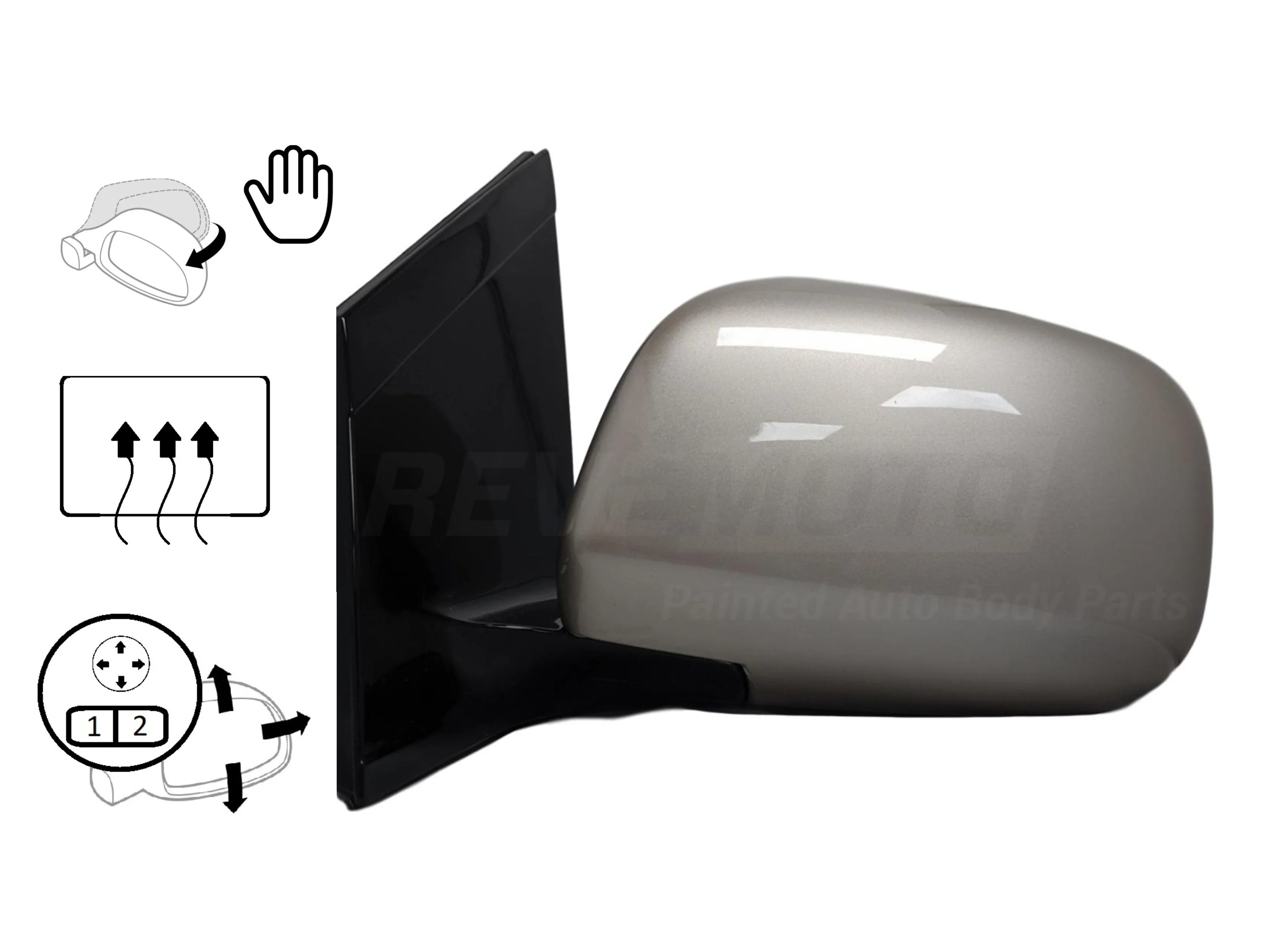 2006 Lexus RX400H : Side View Mirror Painted - Image 10