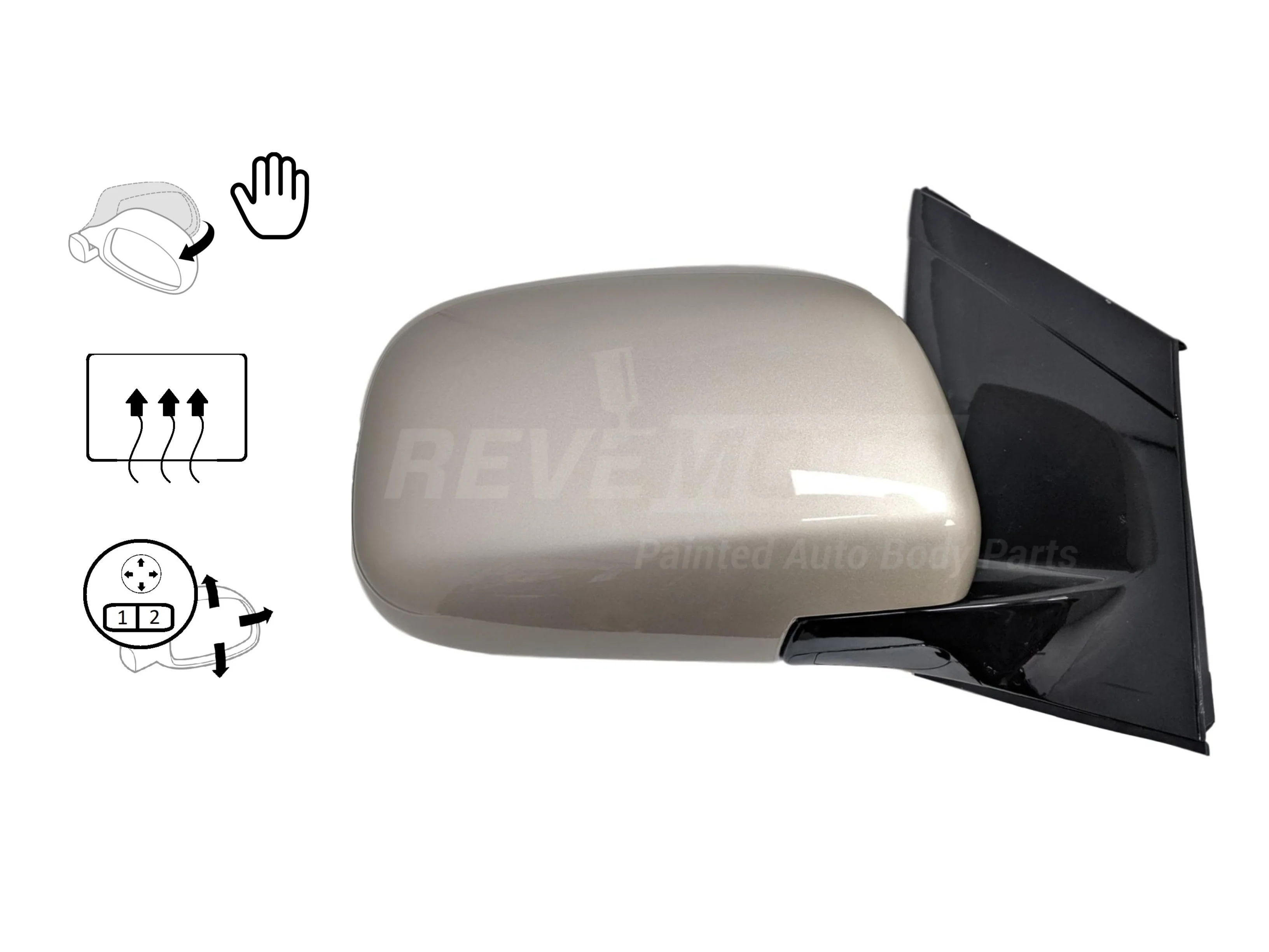 2006 Lexus RX400H : Side View Mirror Painted - Image 5
