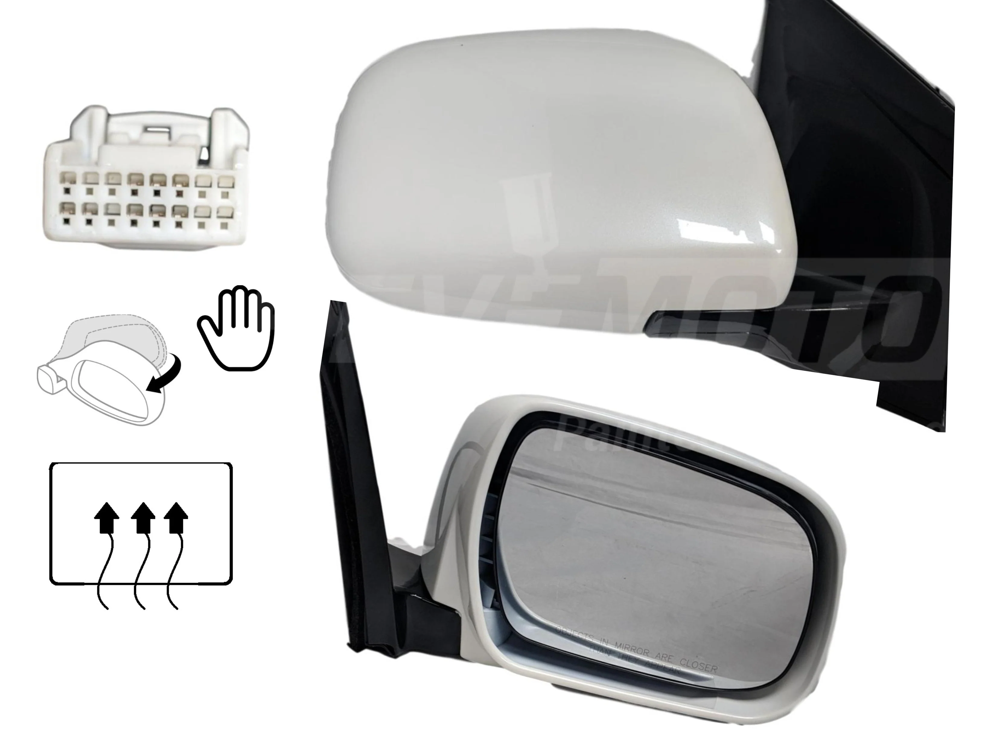 2006 Lexus RX400H : Side View Mirror Painted - Image 9