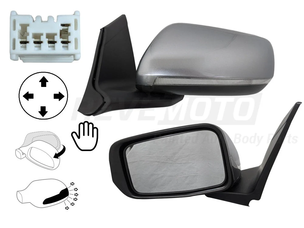 2012 Honda CR-Z : Side View Mirror Painted (Base) - Image 5