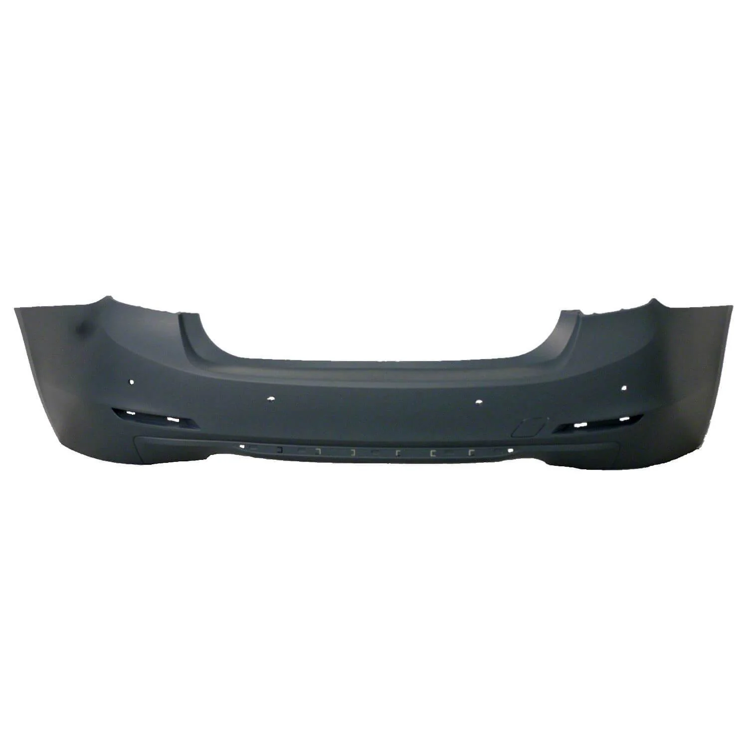 2013 BMW 3-Series : Rear Bumper Painted (Sedan | WITHOUT: Park Assist Sensor Holes, Molding Holes) - Image 2
