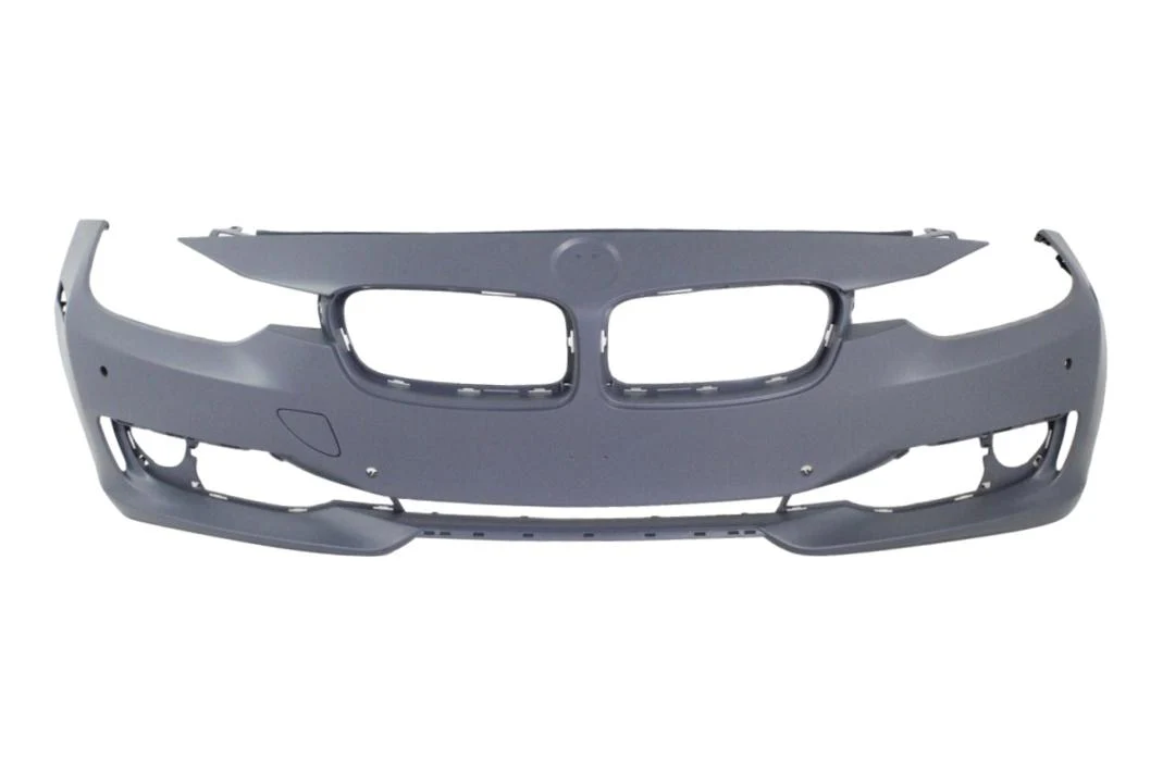 2012-2015 BMW 3-Series : Front Bumper Painted (WITH: Molding Holes; 2 Park Assist Sensor Holes) - Image 2
