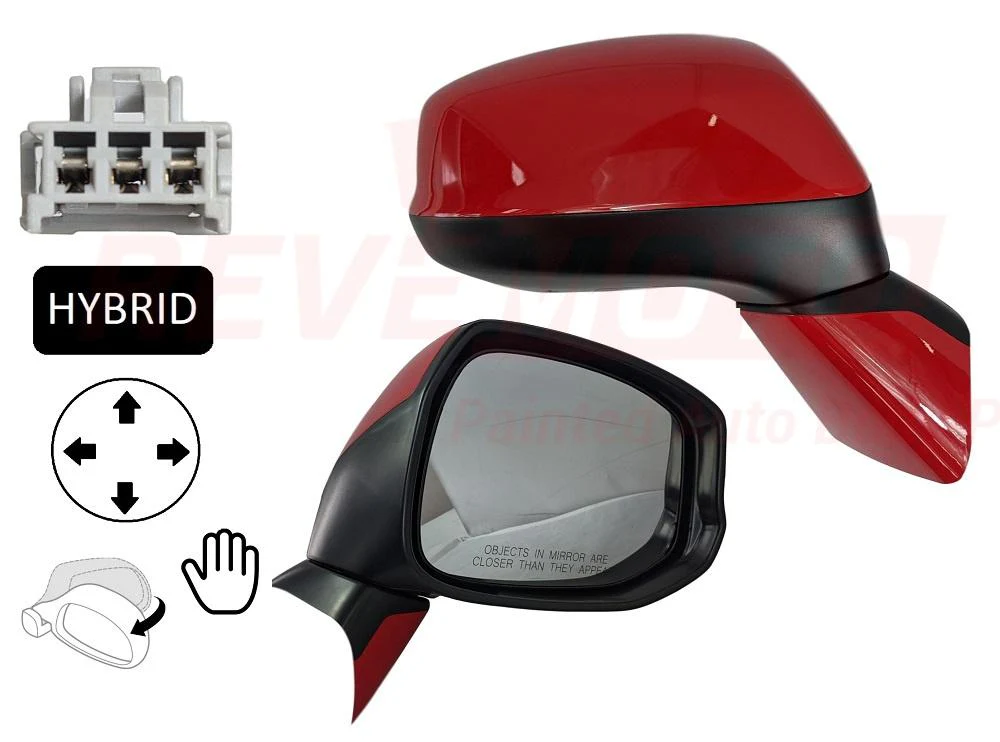 2012-2013 Honda Civic : Side View Mirror Painted - Image 3