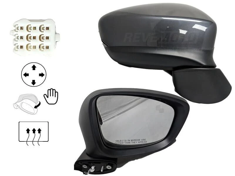 2015 Mazda CX-5 : Side View Mirror Painted (WITHOUT: Blind Spot Detection) - Image 7