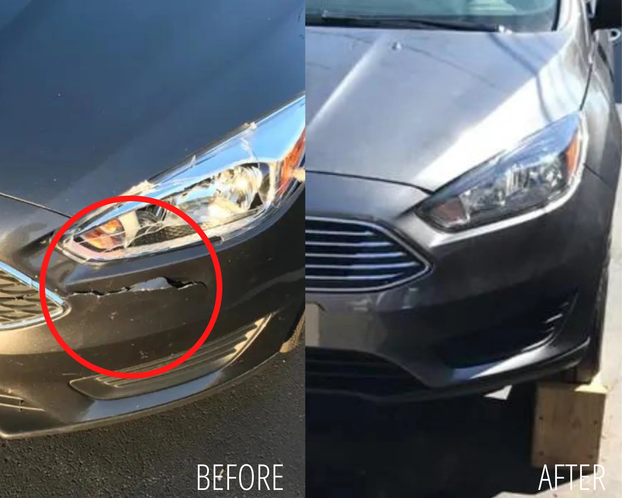 2015-2018 Ford Focus : Front Bumper Painted (Except: ST Model) - Image 3