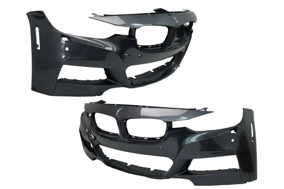 2013-2018 BMW 3-Series : Front Bumper Painted (Aftermarket | WITH M-Package; Headlight Washer | WITHOUT Camera) - Image 6